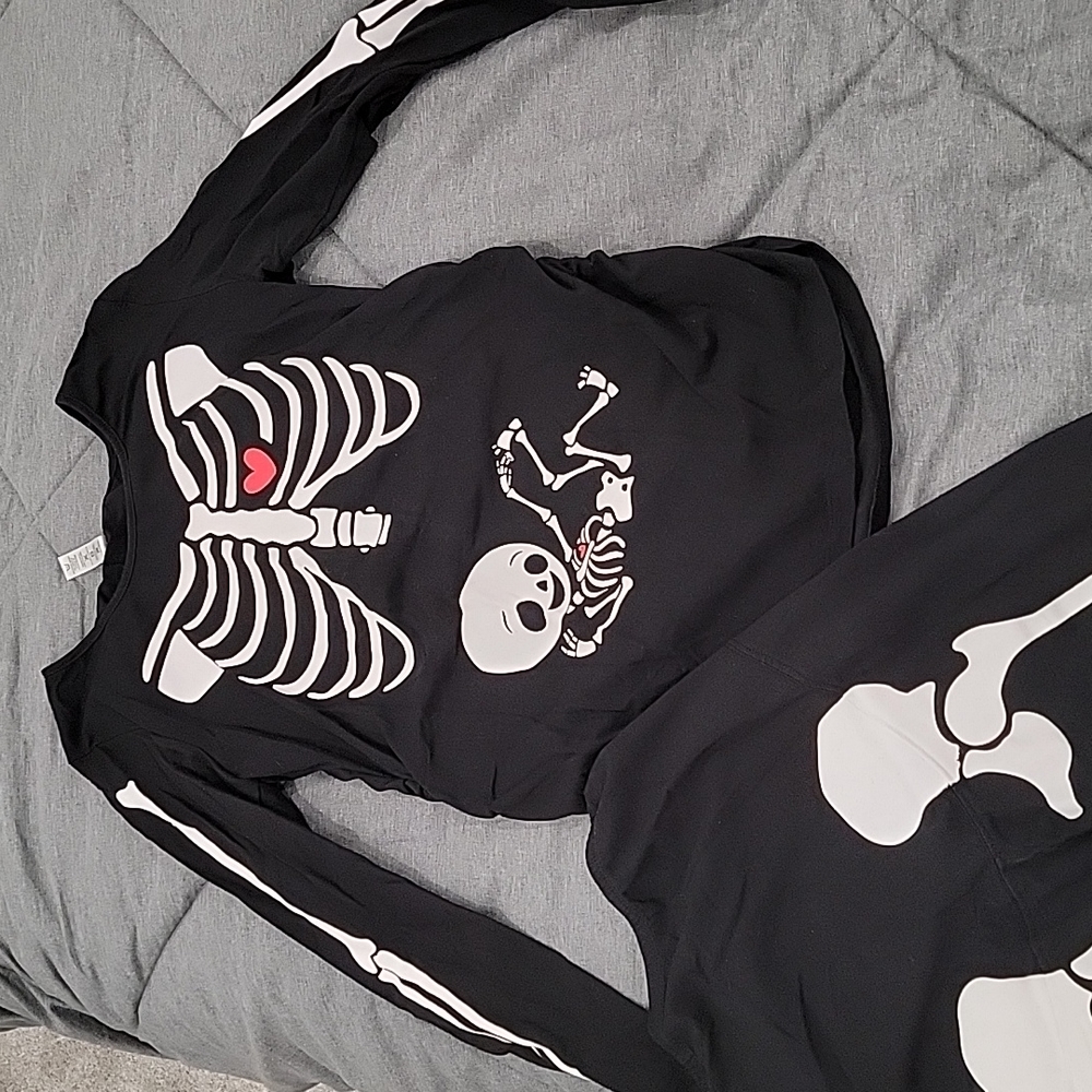 Maternity Pregnant Skeleton Costume